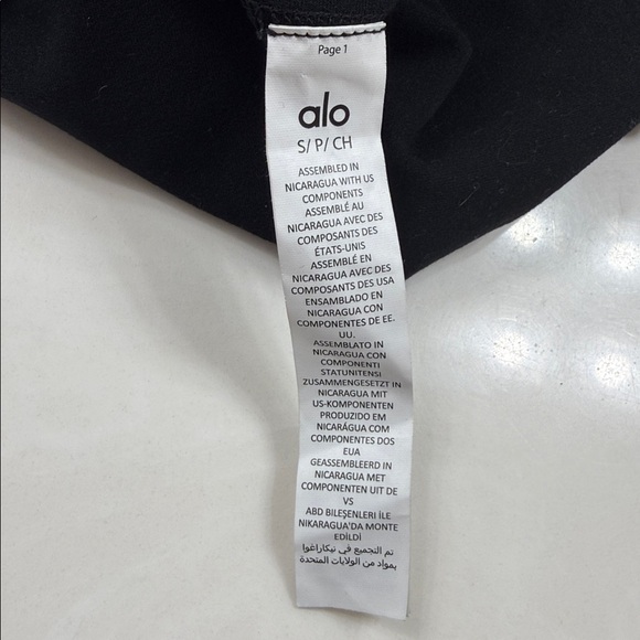 ALO YOGA Alosoft High-Waist 7/8 Highlight Leggings Black Size Small - Picture 12 of 14